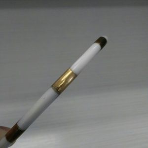 Vintage white inlay bangle bracelet